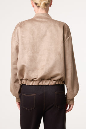 Suedette Double Front Pocket Jacket