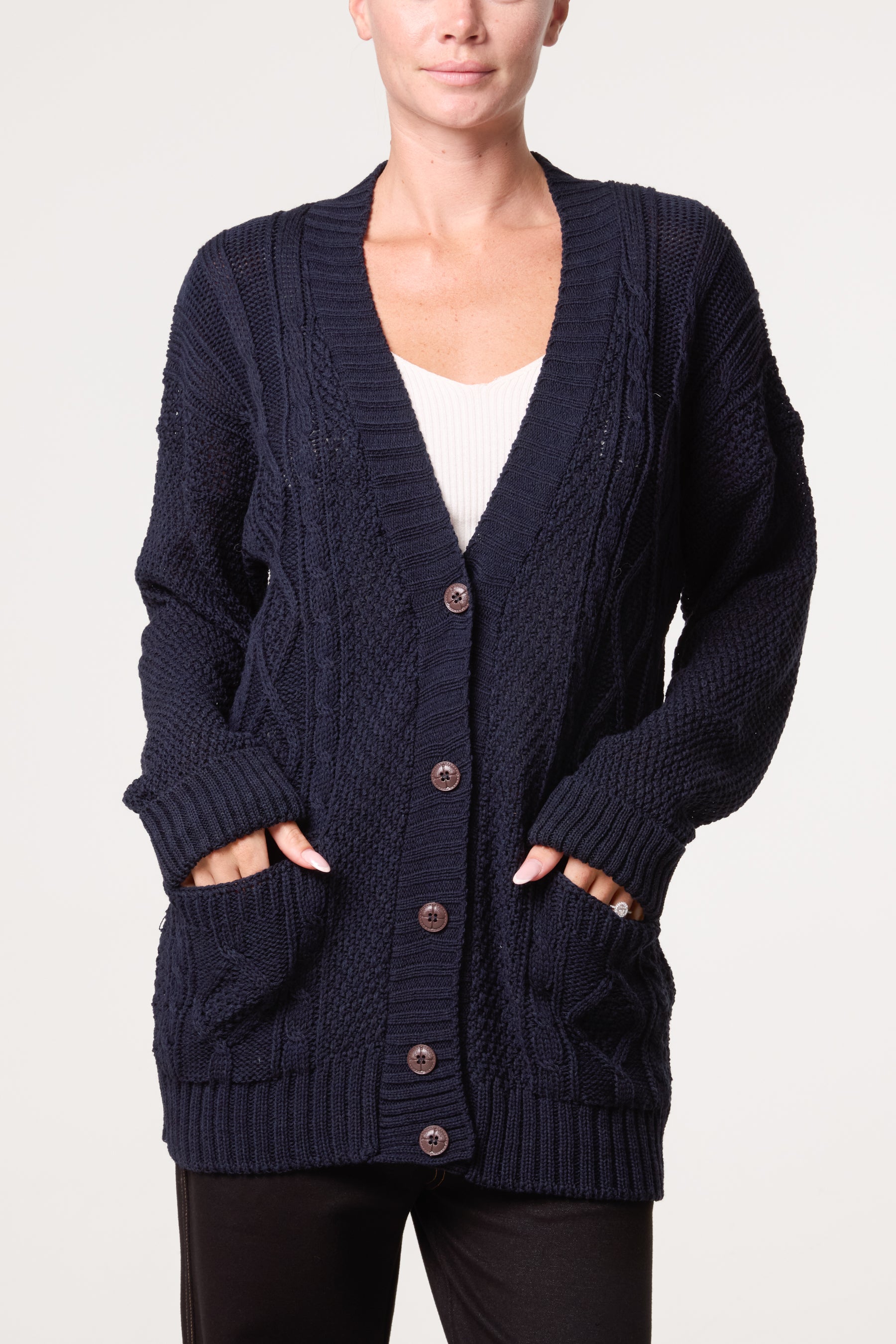 Knitted Button Through Cardigan