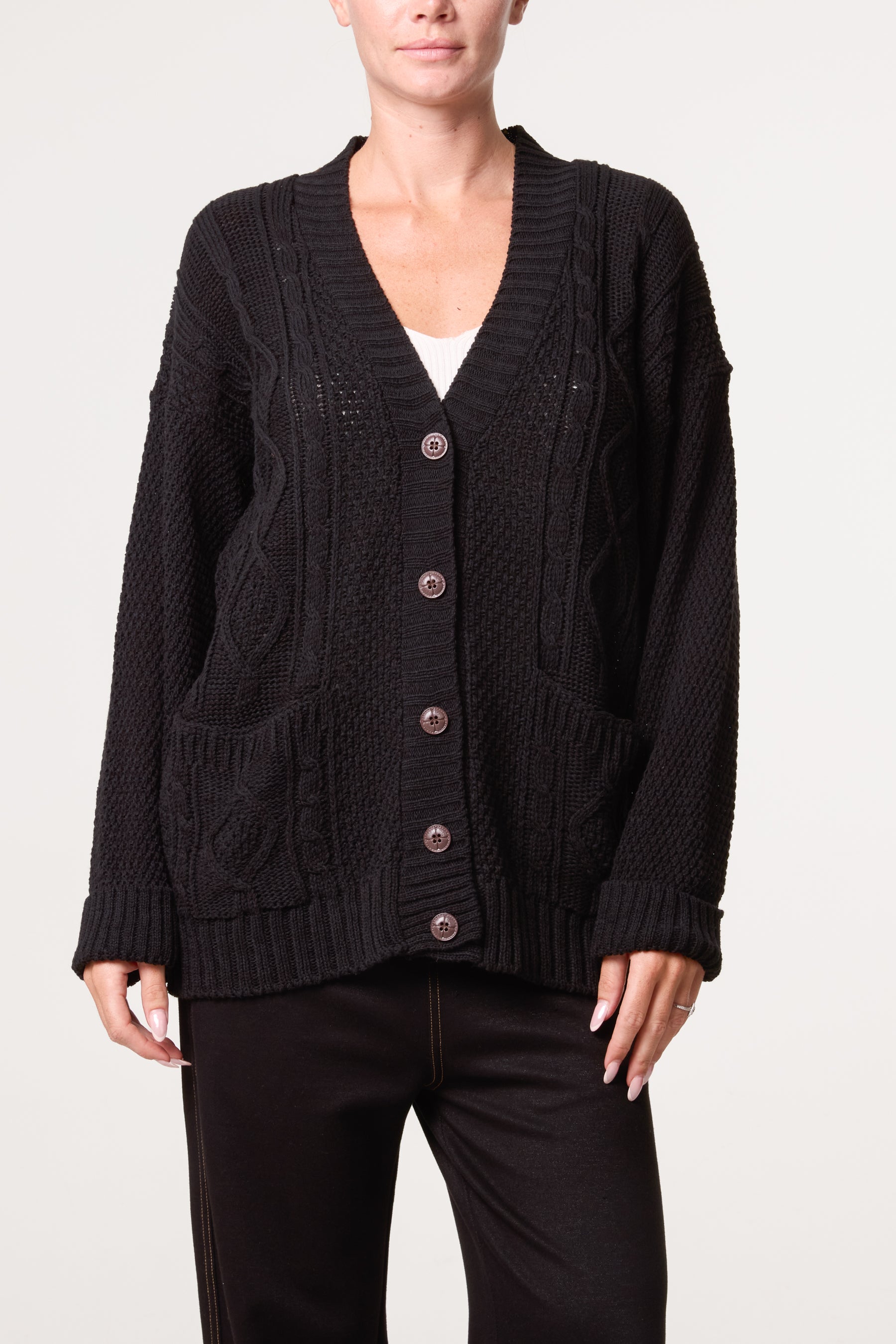 Knitted Button Through Cardigan
