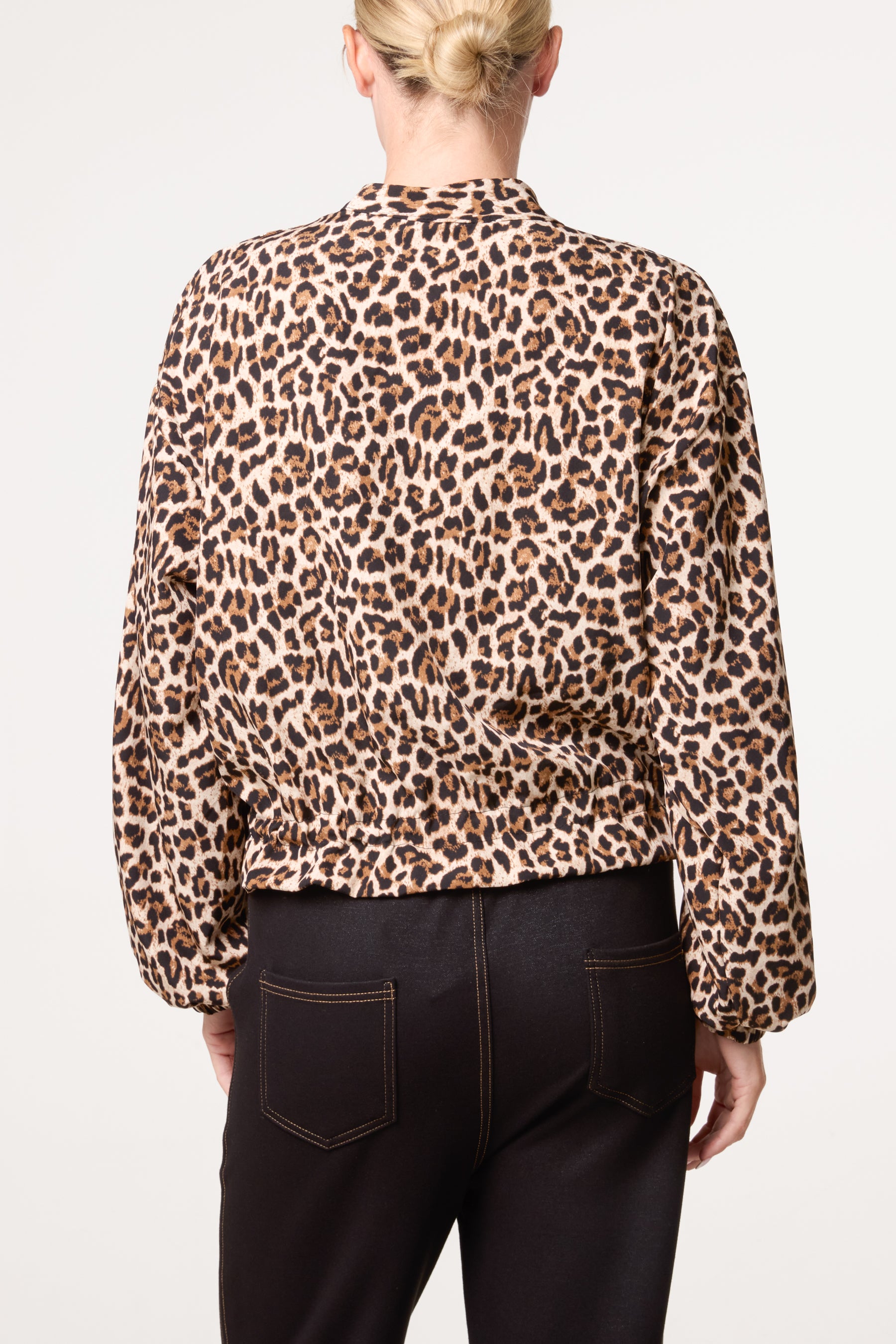 Zip Through Animal Print Jacket