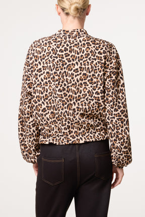 Zip Through Animal Print Jacket