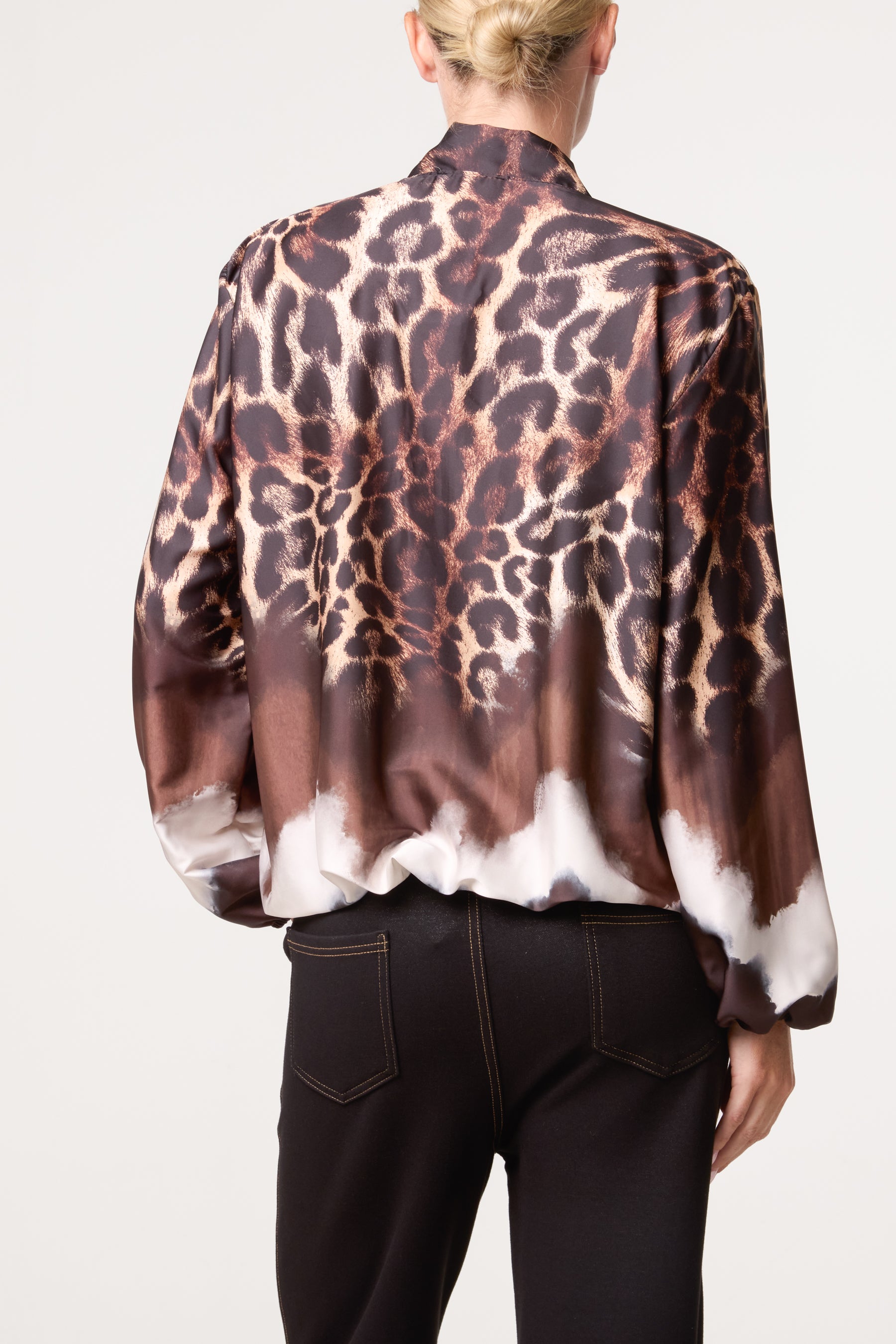 Zip Through Mix Geo Animal Print Jacket