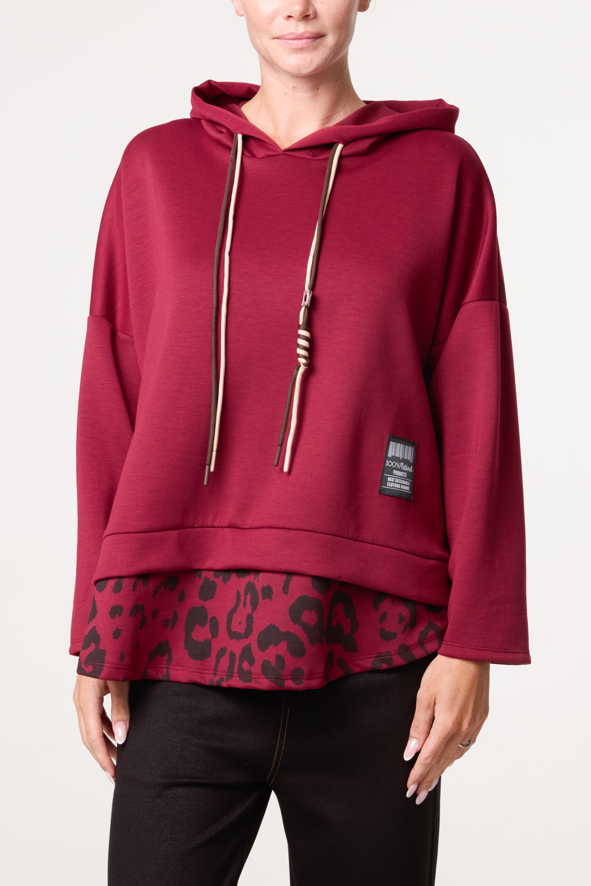 Leopard String Hoodie