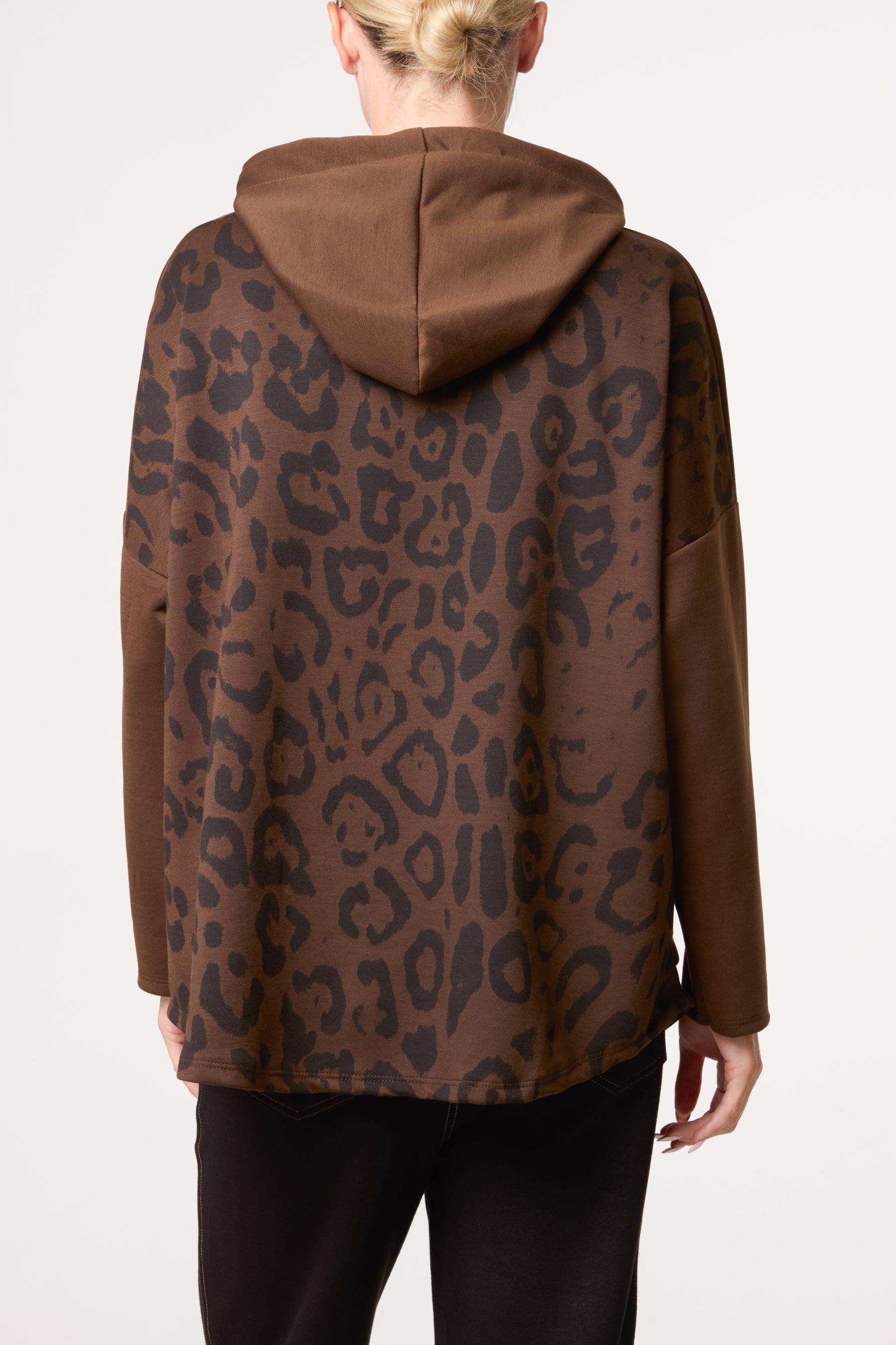 Leopard String Hoodie