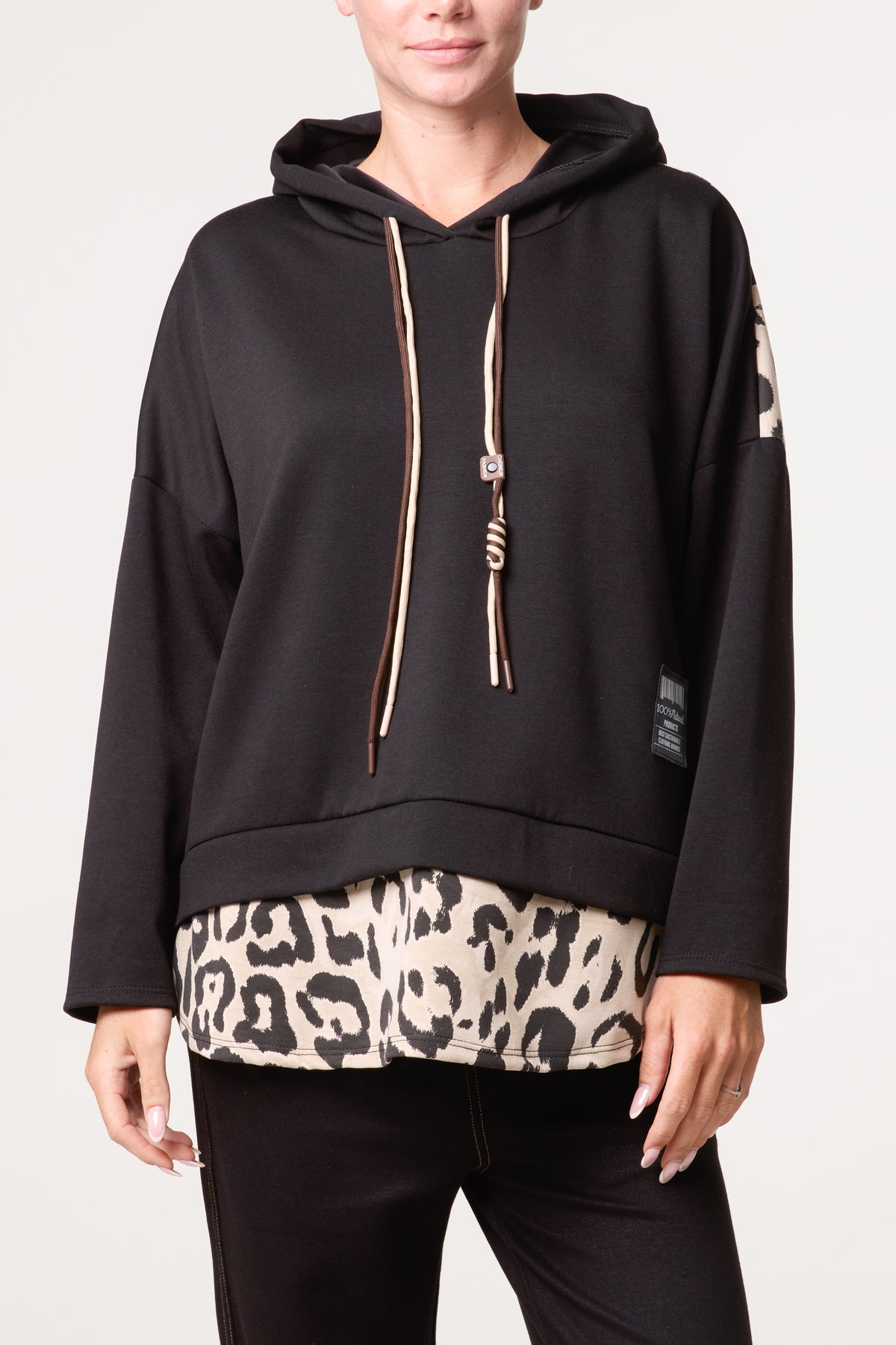 Leopard String Hoodie