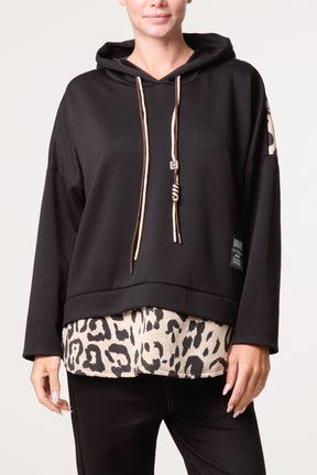 Leopard String Hoodie