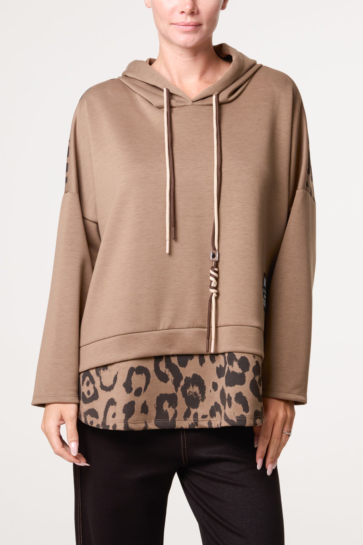 Leopard String Hoodie