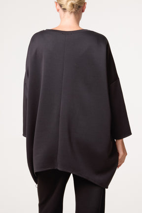 Side Zip Embossed Flower Jumper