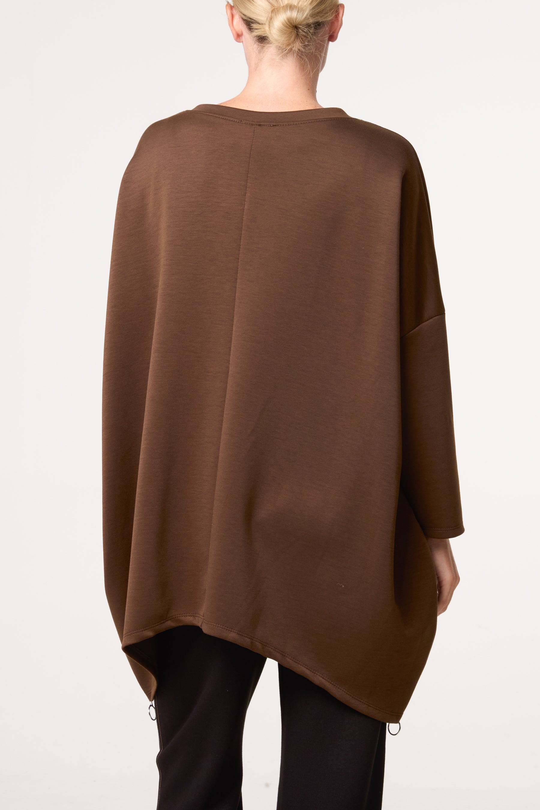 Side Zip Embossed Flower Jumper