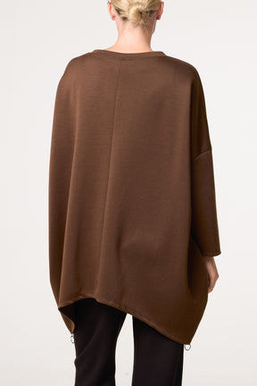 Side Zip Embossed Flower Jumper