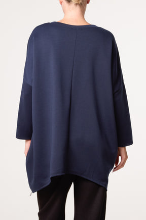 Side Zip Embossed Flower Jumper