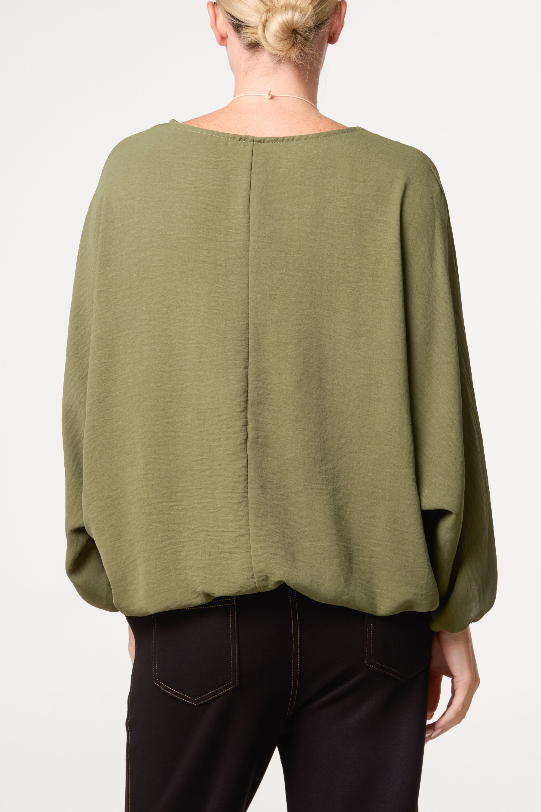 Essential Batwing Necklace Blouse