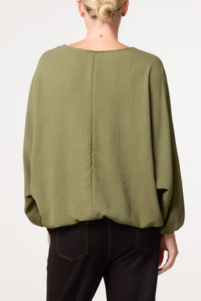 Essential Batwing Necklace Blouse