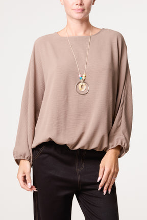 Essential Batwing Necklace Blouse
