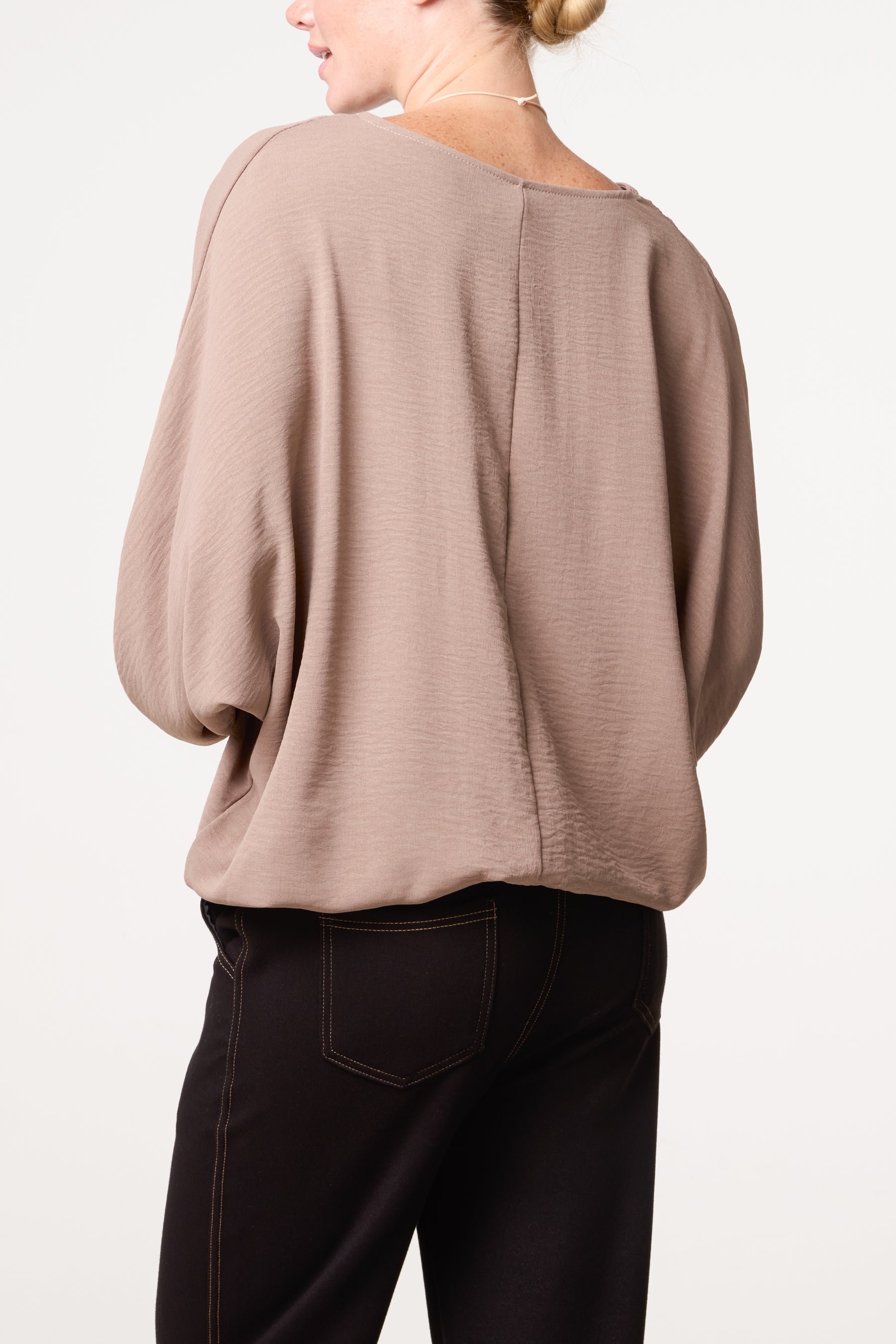 Essential Batwing Necklace Blouse