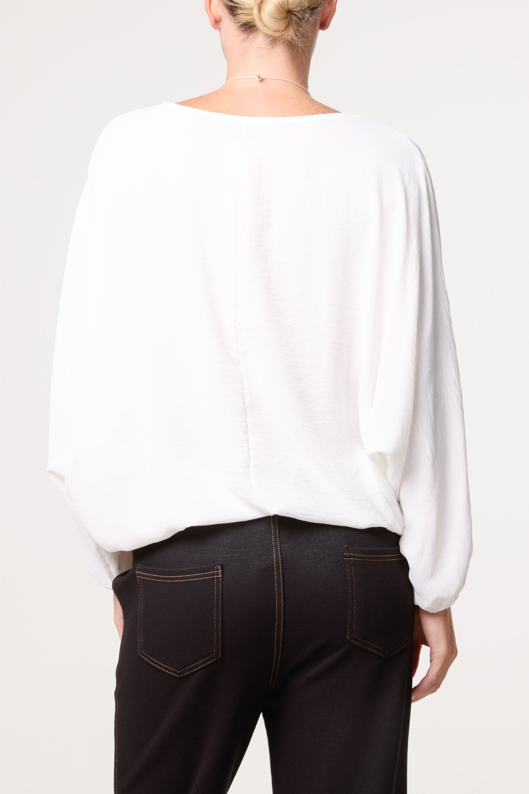 Essential Batwing Necklace Blouse