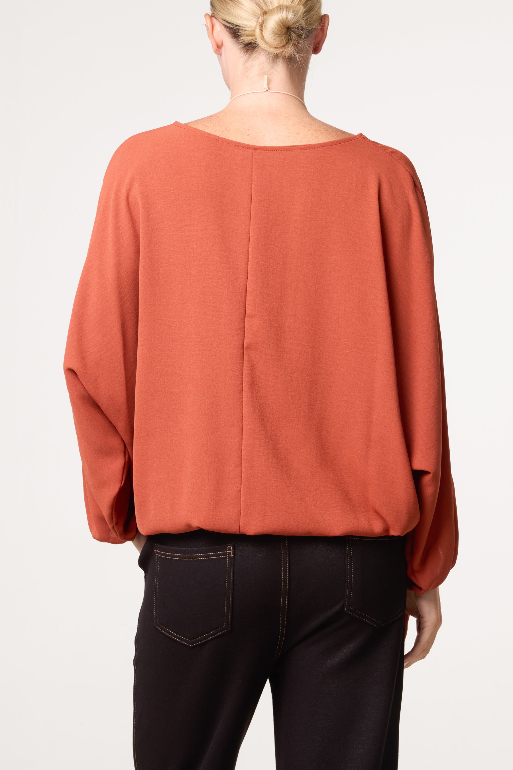 Essential Batwing Necklace Blouse