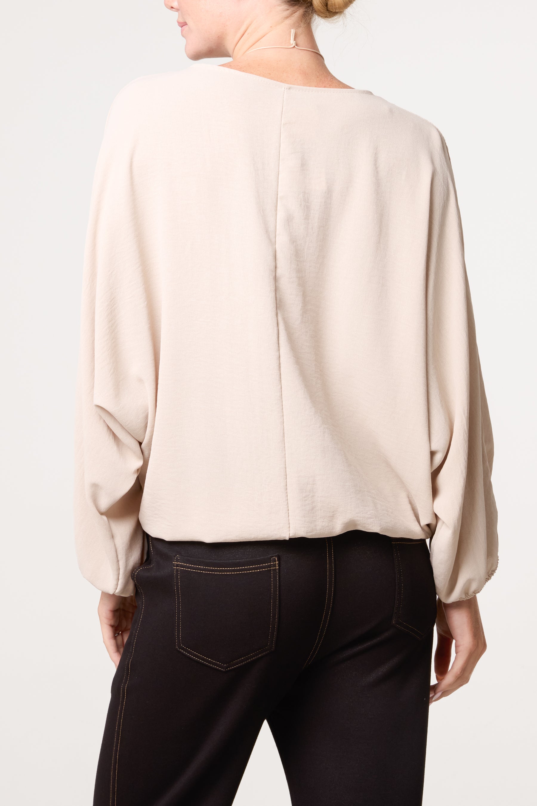 Essential Batwing Necklace Blouse