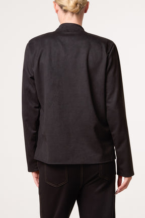 Military Band Jacket With Button Detail