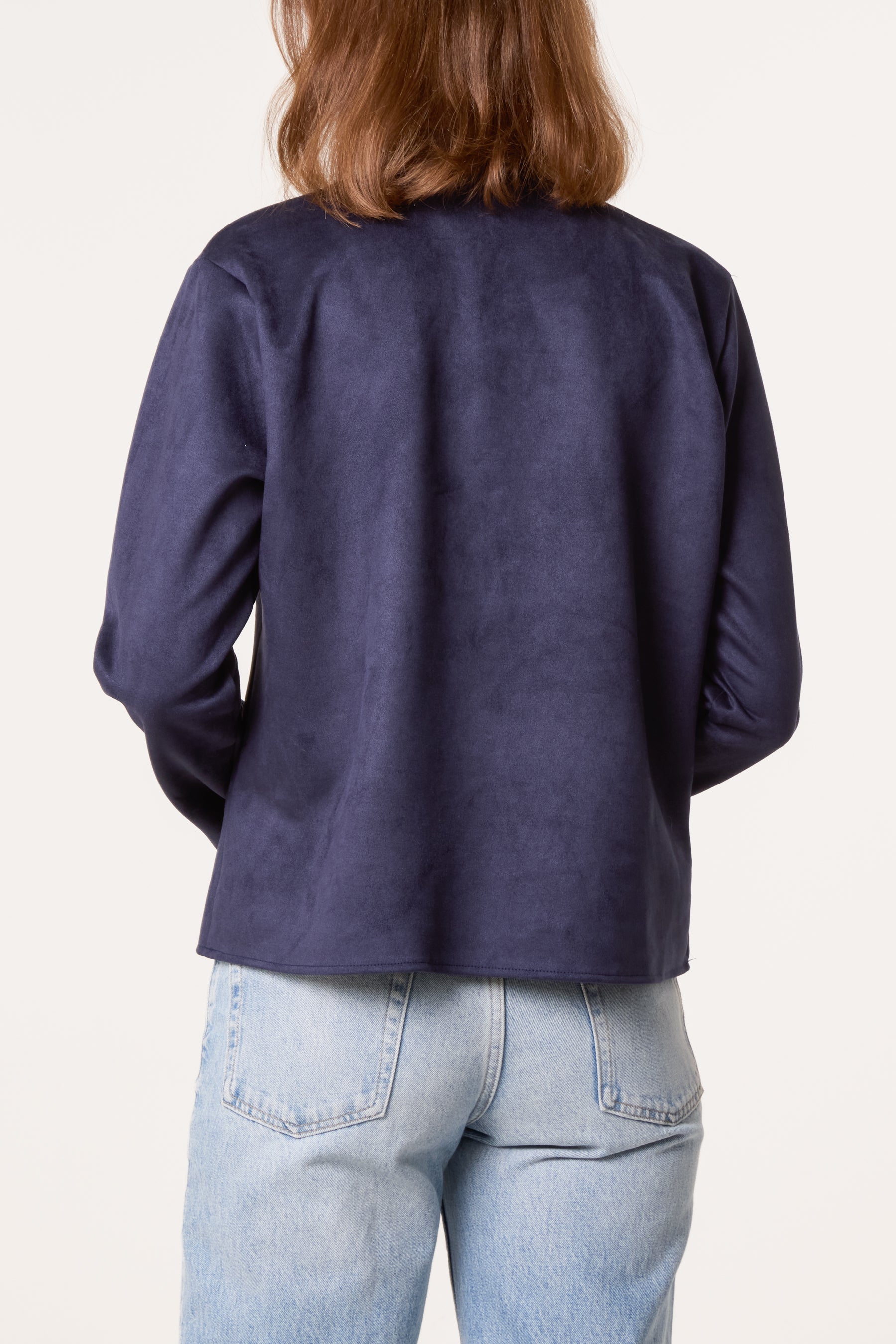 Military Band Tailored Jacket With Butto