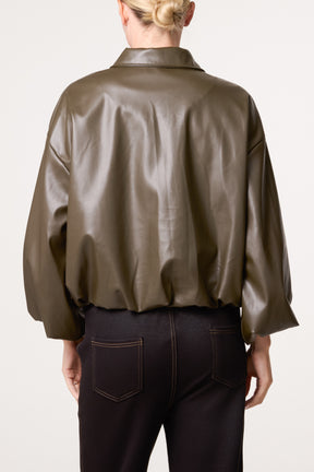 PU Zip Through Jacket