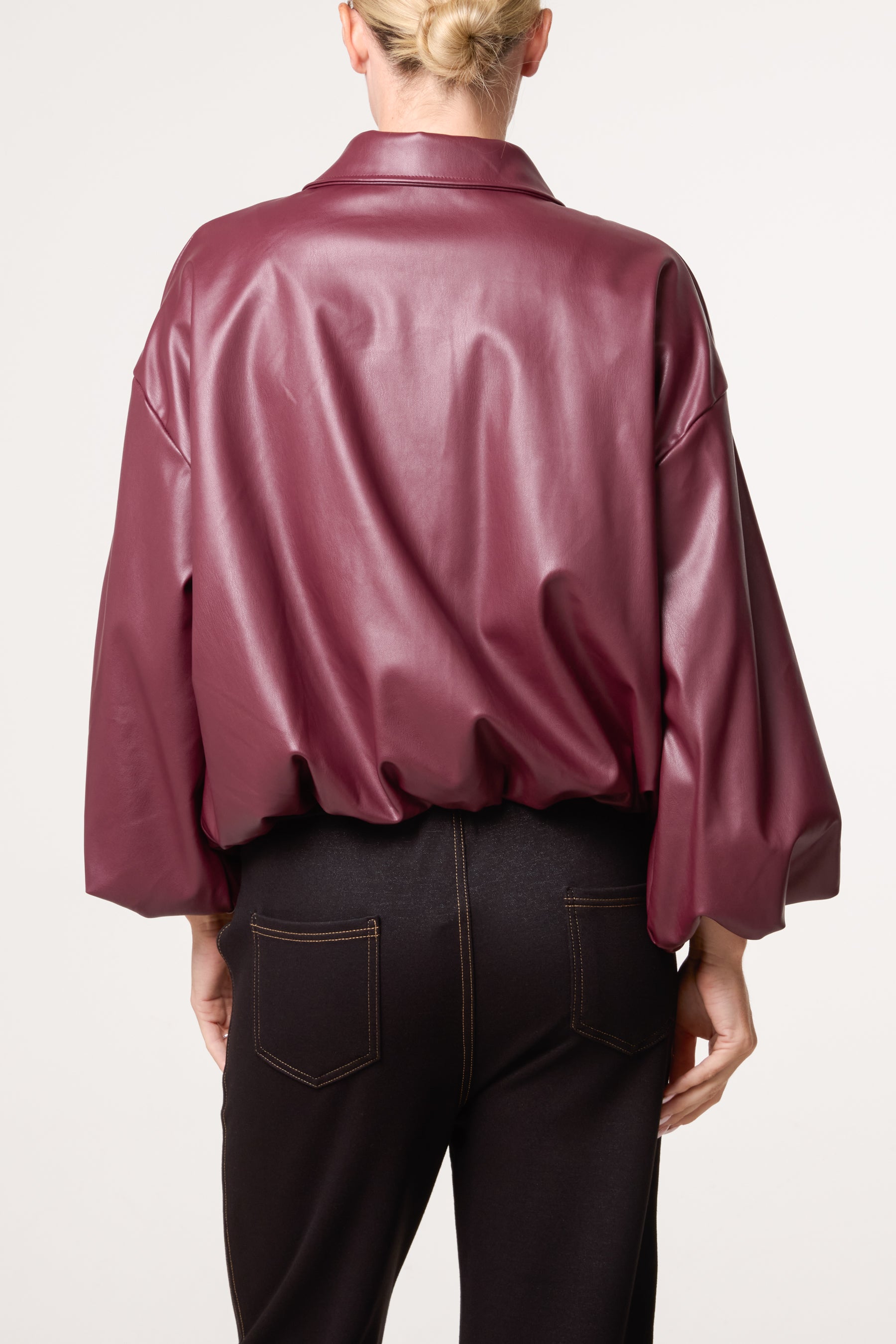 PU Zip Through Jacket