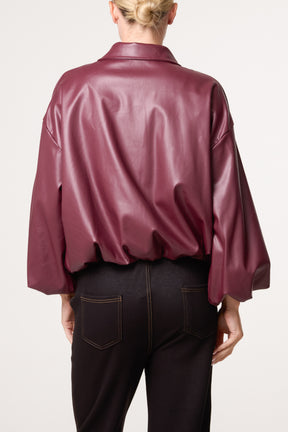 PU Zip Through Jacket