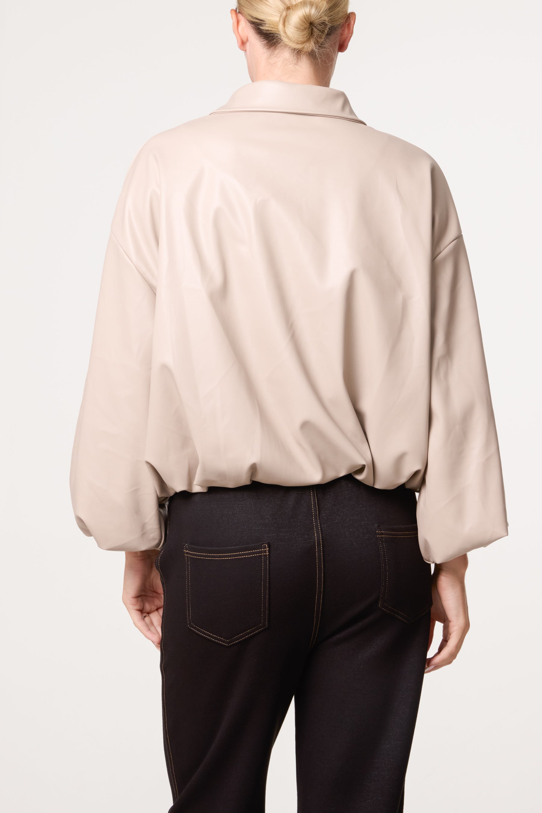 PU Zip Through Jacket