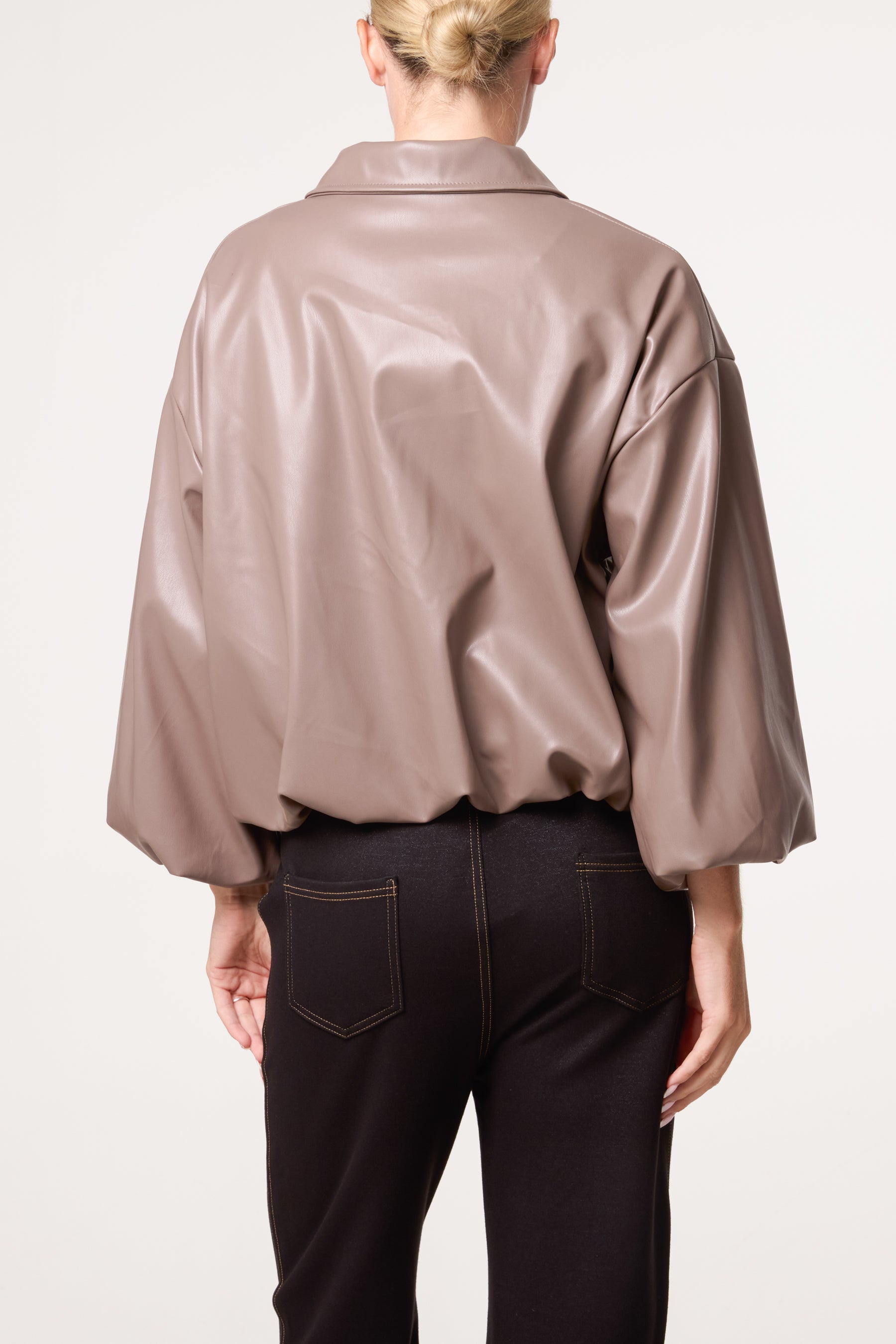 PU Zip Through Jacket