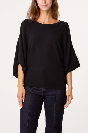 Essential Knit Batwing Blouse