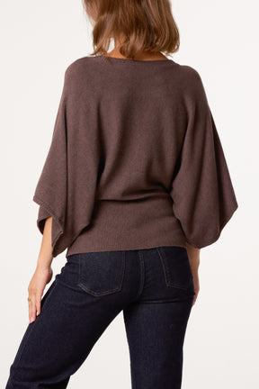 Essential Knit Batwing Blouse