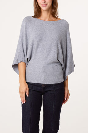 Essential Knit Batwing Blouse