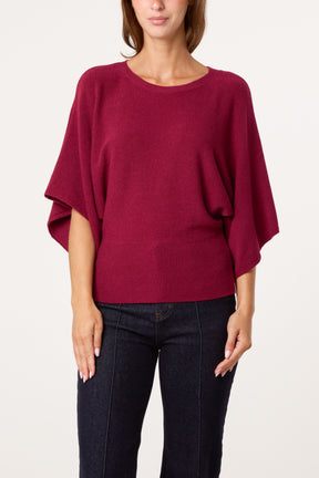 Essential Knit Batwing Blouse