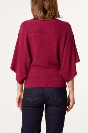 Essential Knit Batwing Blouse