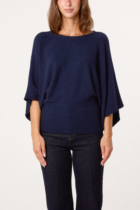 Essential Knit Batwing Blouse