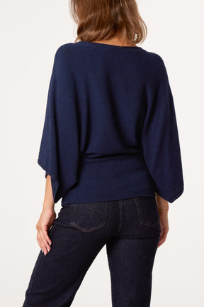 Essential Knit Batwing Blouse