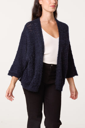 Knit ZigZag Patterned Cardigan
