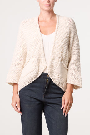 Knitted Cardigan With Front Pockets
