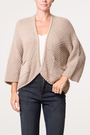 Knitted Cardigan With Front Pockets