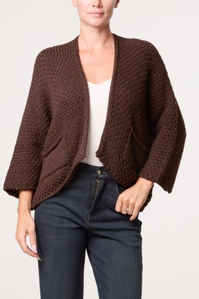 Knitted Cardigan With Front Pockets