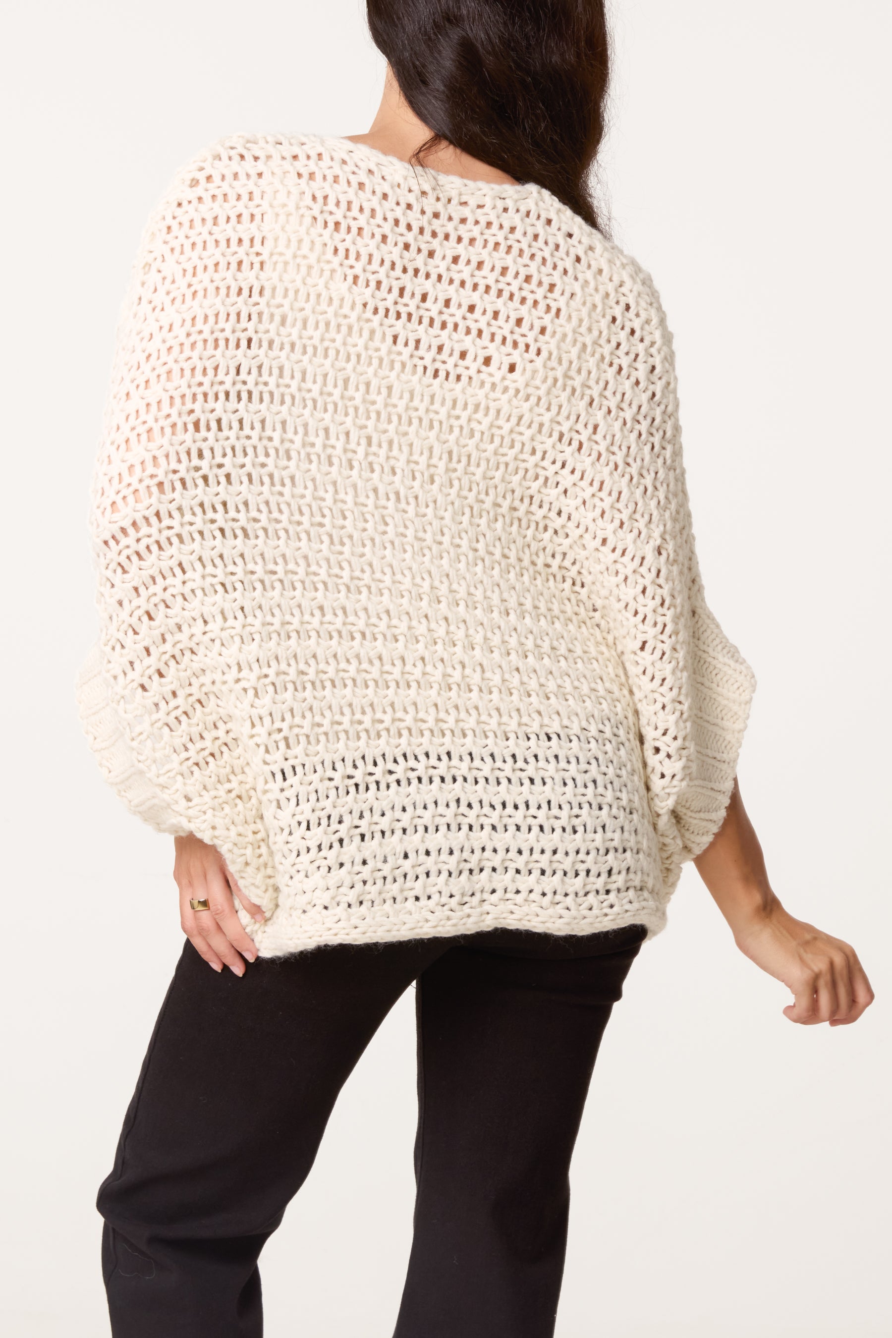 Wrap Over Assymetric Hem Knit Top