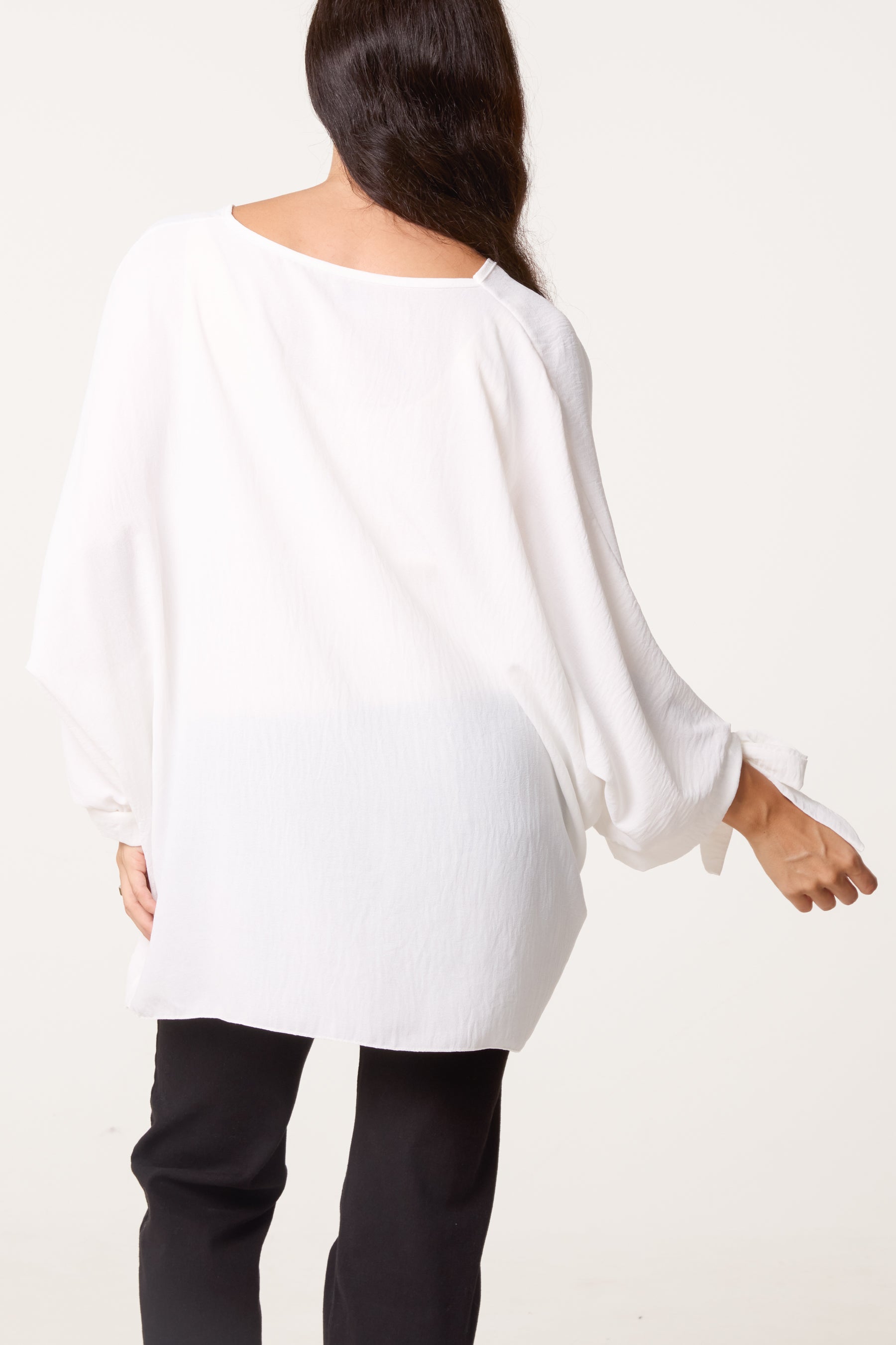 Side Tie V-Neck Top