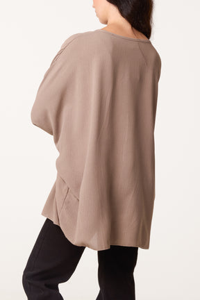 Side Tie V-Neck Top