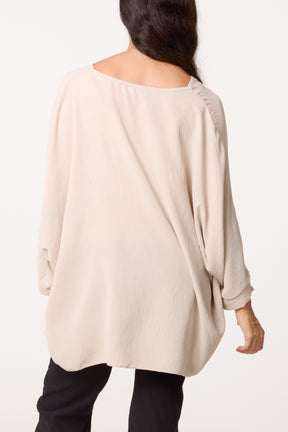 Side Tie V-Neck Top