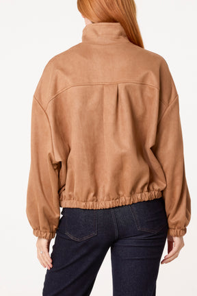Zip Through Puffball Jacket