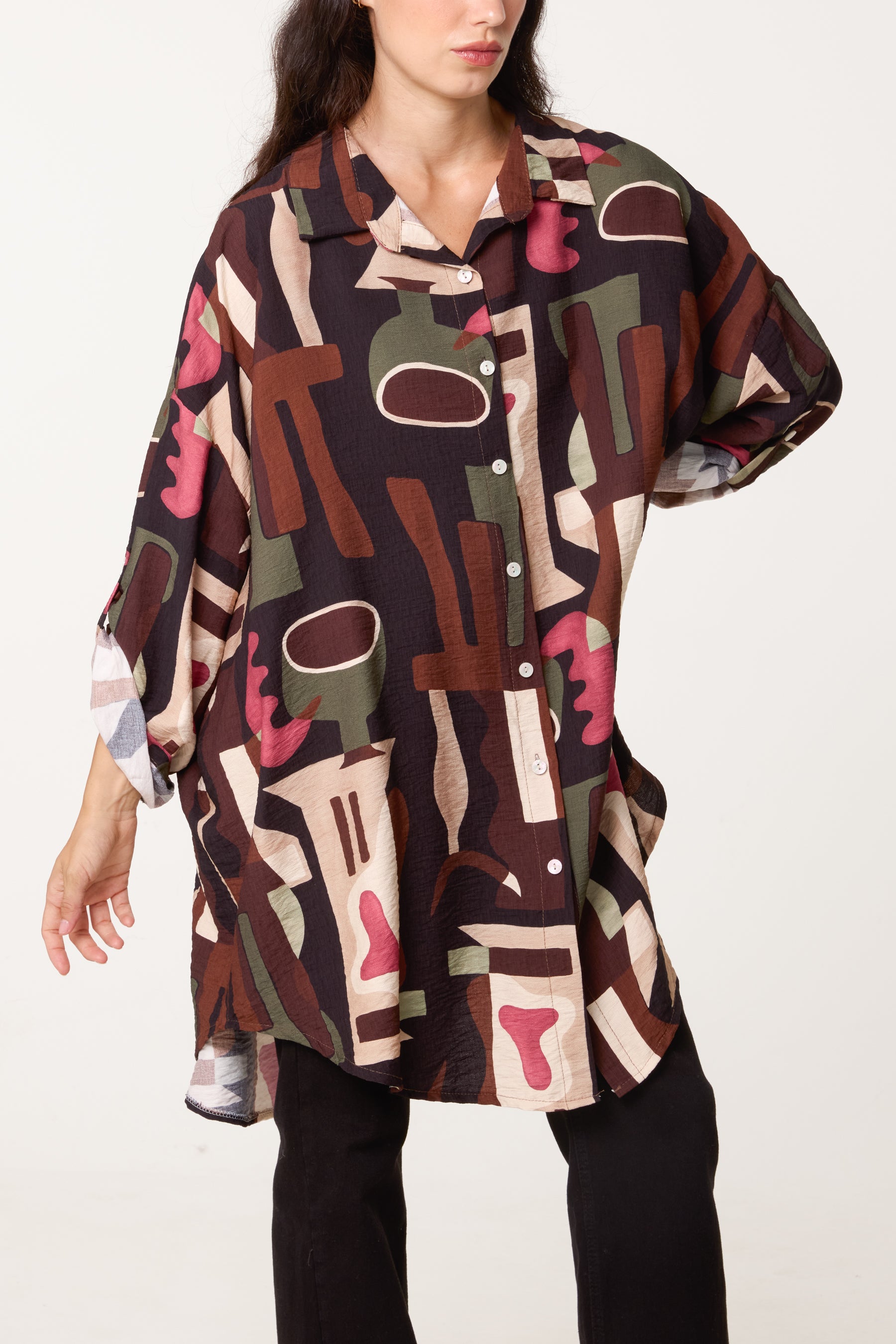 Patterned Geo Shirt