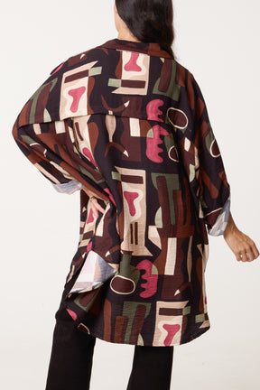 Patterned Geo Shirt
