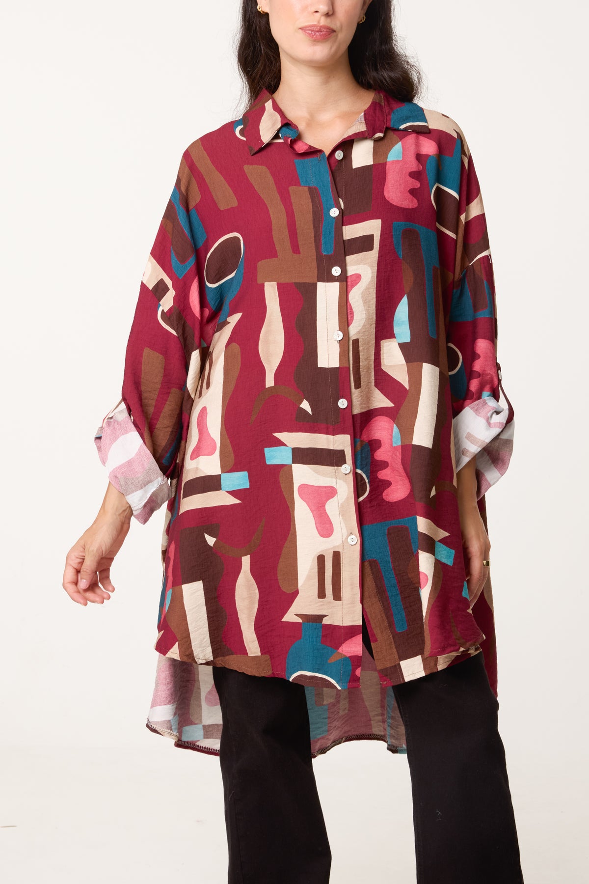 Patterned Geo Shirt