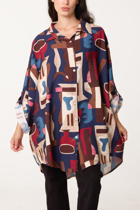 Patterned Geo Shirt