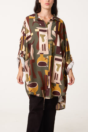 Patterned Geo Shirt